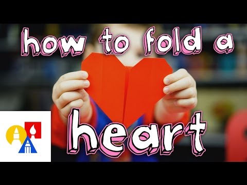 How to fold an origami heart