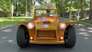 Volkswagen-Powered Custom Wood-Body Sport Roadster Headlight Operation