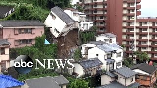 House Topples Over in Wild Landslide