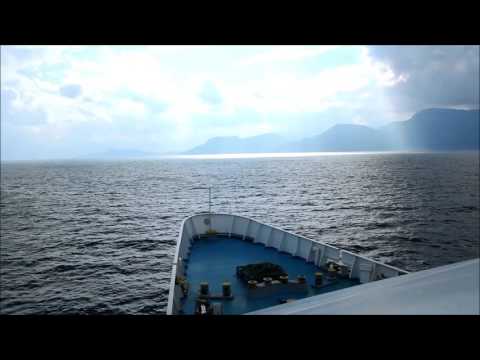 VITSENTZOS KORNAROS sailing near Karpathos on her route from Diafani to Pigadia. 15/2/2015. 2