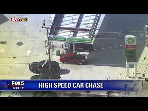 High speed car chase