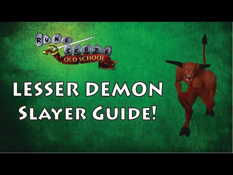 Runescape 2007 Slayer Guide Lesser Demons