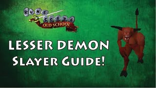 Runescape 2007: Slayer Guide Lesser Demons