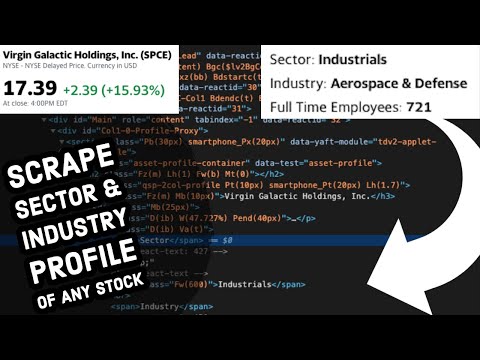 How to Scrape the Sector & Industry Profile of Stocks | R