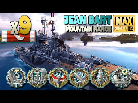 Battleship Jean Bart: 9 ships destroyed - World of Warships