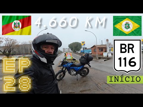EXPEDIÇÃO TRI BRASIL, INÍCIO BR 116 JAGUARÃO-RS #ep28 