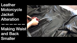 Make Leather Jacket Smaller- Tailoring to Shrink and Alter Size