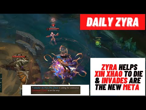 Daily Zyra Montage - Xin Xhao Solo Kill and Double Invades