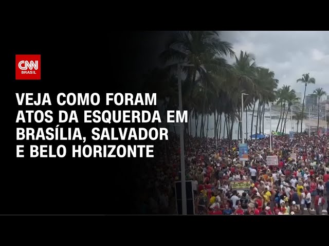 Veja como foram atos da esquerda contra anistia e PEC da Blindagem na parte da manhã | AGORA CNN
