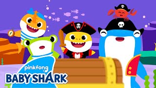 Pirate Baby Shark | Halloween with Shark Family | Holiday Special | Baby Shark Official