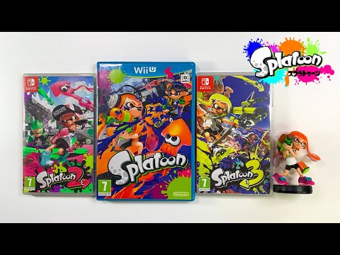 My Splatoon Games Collection (Nintendo Wii U & Switch OLED)