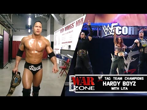 The Rock & The Hardy Boyz w/Lita vs Kurt Angle & Edge, Christian w/Stephanie McMahon Part 1