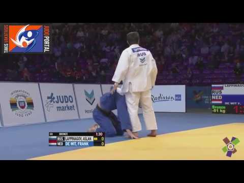 7 Bronze -81kg LAPPINAGOV Aslan (RUS) vs. DE WIT Frank (NED)