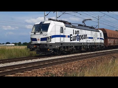 Siemens Vectron z okleiną I am European + Skoda 183 002 - 5 i Spalinówka Orlen Koltrans