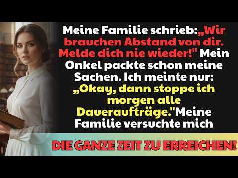 Meine Familie schrieb: „Wir brauchen Abstand von dir. Bitte melde dich nie mehr.“ Mein Onkel…