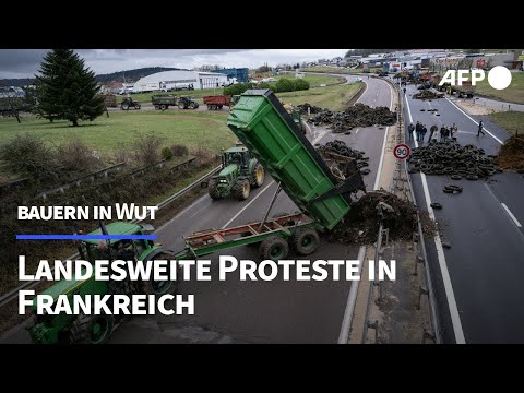 Massive Bauernproteste auch in Frankreich | AFP