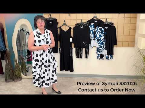 Sympli SS2026 Polka Dot, Cecily Black and Electric Maze