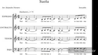 Sueña - Intocable arreglo para ensamble vocal SATB a Cappella