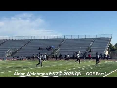 01042025 GGE 7s Part 1 | Aidan Welchman | 6'05 210 | 2026 QB | OTB & Coach Carpenter Training Vids