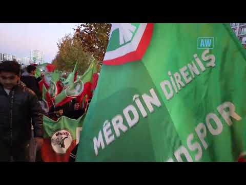 Alîgirên Amedsporê beriya maçê meş li dar xistin