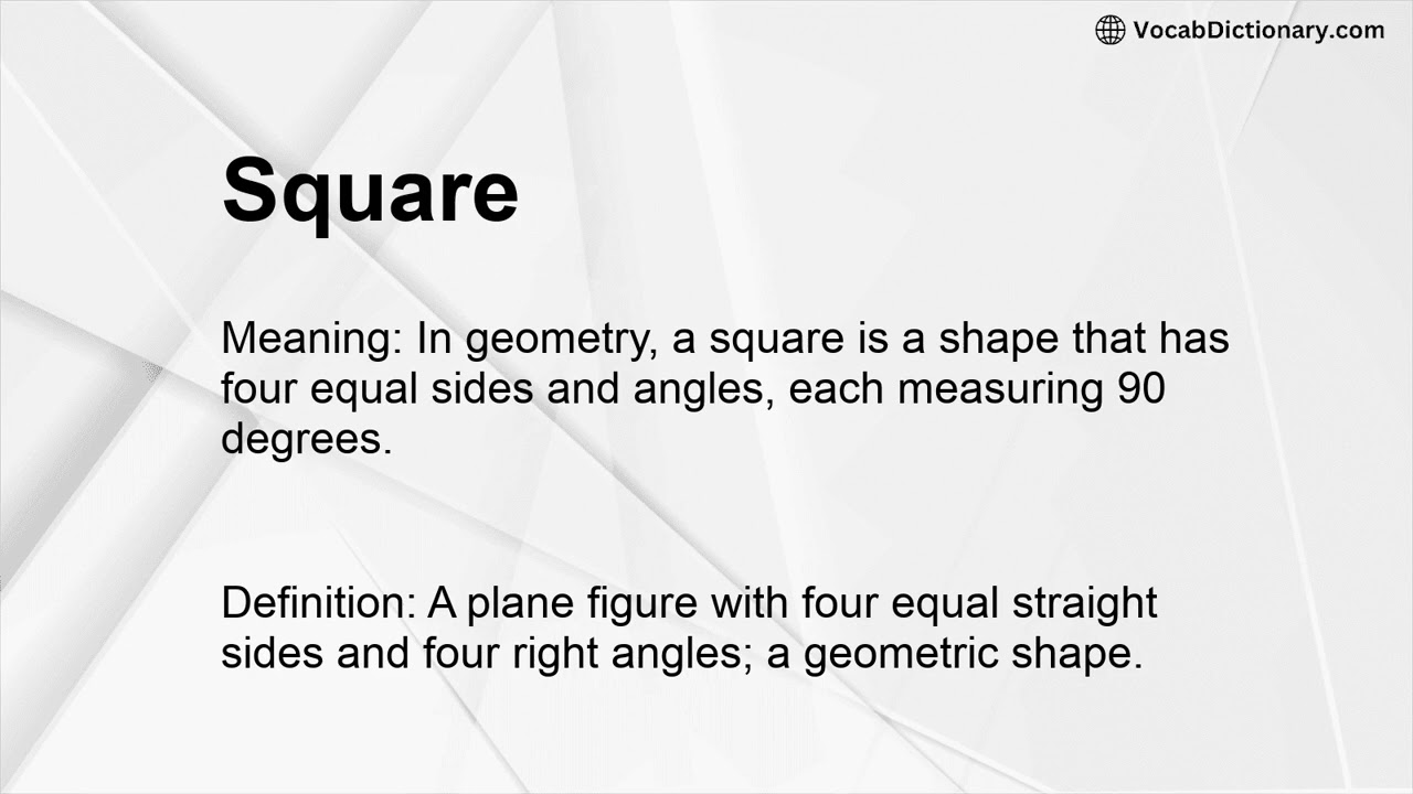 Square Meaning