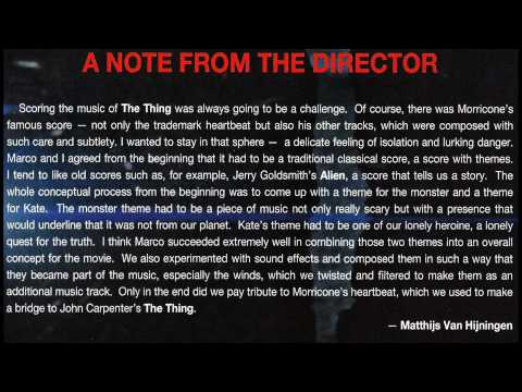 The Thing Prequel Soundtrack 21 - How Did You Know?