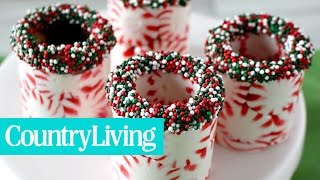 How to Make Peppermint Shot Glasses | Country Living