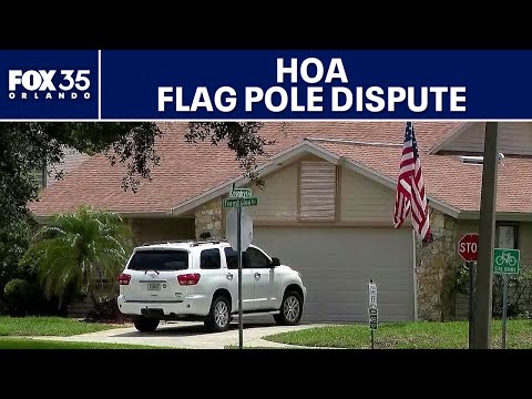 Disabled veteran sued by Florida HOA over flagpole for which he has permit