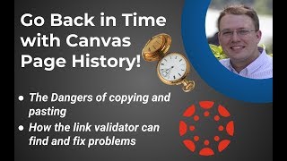 #11 - Restore Previous Versions of Pages in Canvas