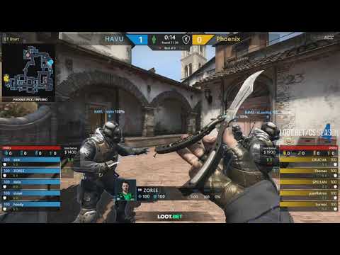 (EN) HAVU vs Phoenix | map 2 | Loot.bet/CS Season 4 | by @SquidCS  & @Official_GieTe