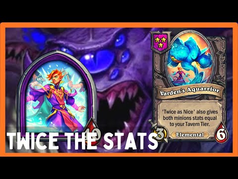 AQUARRIOR GENERATES GIGA-STATS - Varden [Hearthstone Battlegrounds]