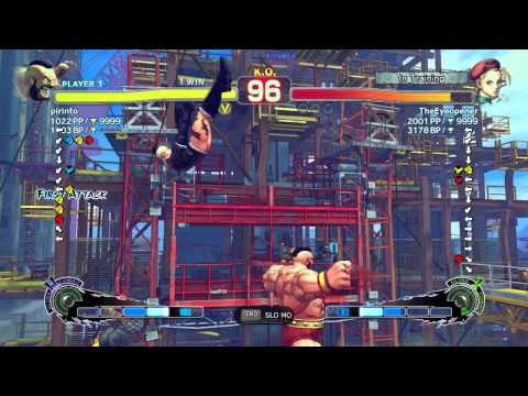 pirinto (Zangief) VS TheEyeOpener (Cammy) Arcade Edition 2012