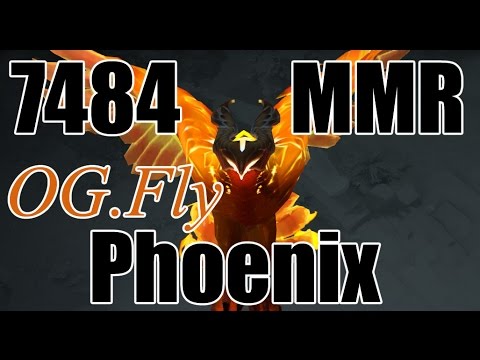 OG.Fly 7484mmr Phoenix gameplay dota 2