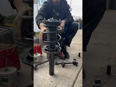 2022 Civic Lowering Spring Install #mechanic #eibach #honda #diy #automobile