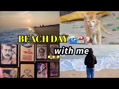 Beach Day🐚🌊 | Productive Routine 🏖️🌸 | Indian Vlog🤍 | Kiit University 🥀⚡