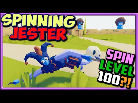 Spins like Nuts! Spinning Jester(Lv1-100) vs Every Faction - TABS MODS GAMEPLAY