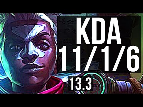EKKO vs HECARIM (JNG) | 78% winrate, 11/1/6, Legendary | KR Master | 13.3