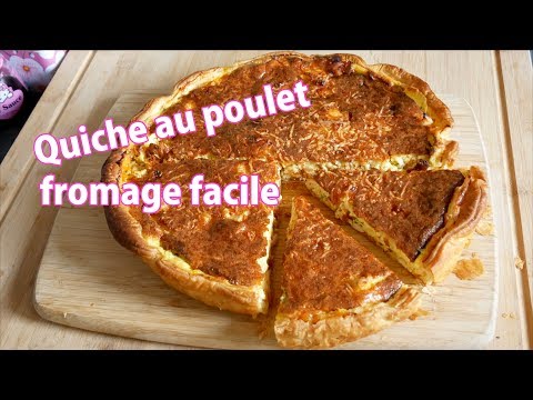 Quiche poulet fromage FACILE et RAPIDE 🧀