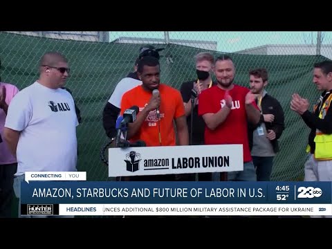 Organizing wins for Amazon, Starbucks workers may signal resurgence of labor unions