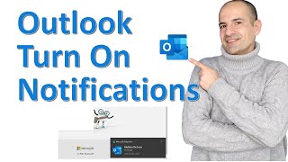 How to turn on notifications in Outlook #Shorts
