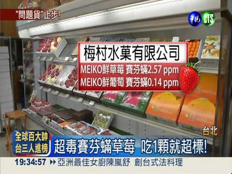 進口草莓農藥超標 梅村三度被抓
