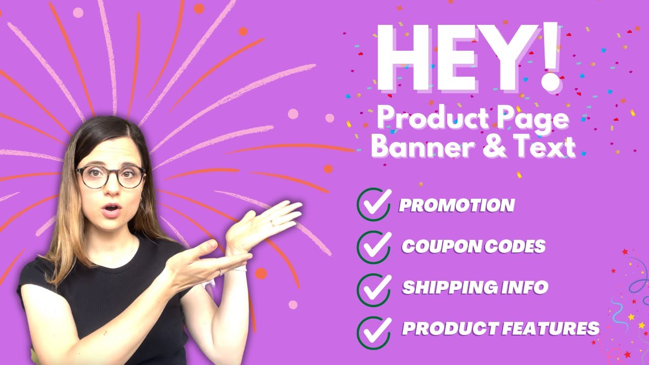 Hey! Product Page Banner& Text Demo