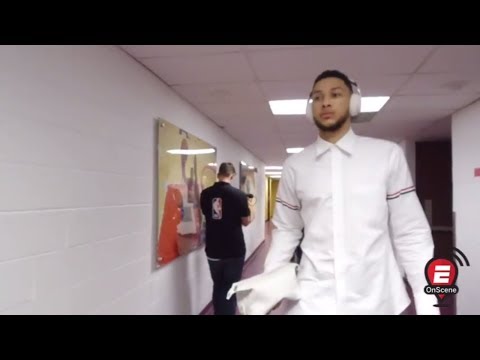 Ben Simmons arrives for his first NBA game | OnScene | ESPN