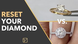 How To Reset A Diamond Ring | BEFORE & AFTER Upgrade Diamond Ring