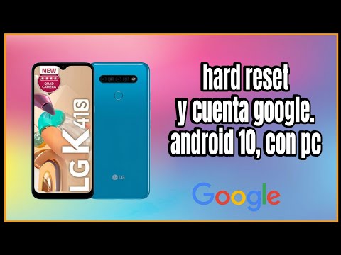 delete google account LG k41s with unlocktool and hard reset.