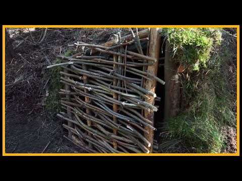 Bushcraft Camp [S02/E03] Tür fürs Grubenhaus - Lagerbau Outdoor Shelter