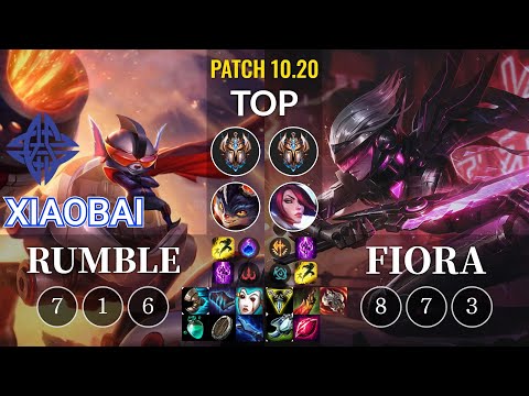 ES Xiaobai Rumble vs Fiora Top - KR Patch 10.20