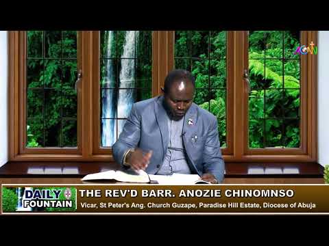 DAILY FOUNTAIN DEVOTIONAL FOR  JANUARY 31, 2021 - THE REV'D BARR. ANOZIE CHINOMSO