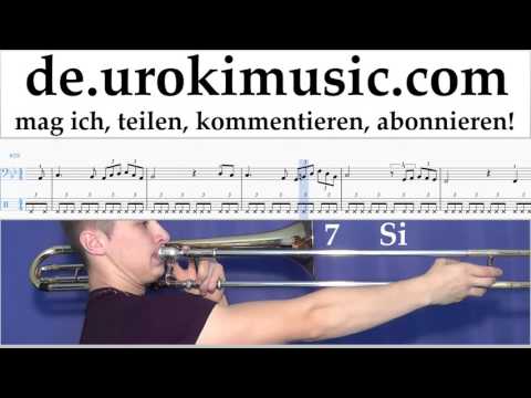 Posaune Lernen Schubert - Ave Maria Tabulatur Teil#2 um-b995