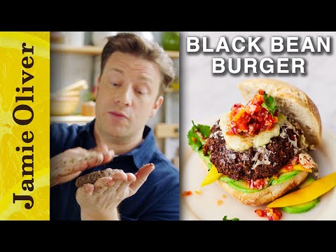 Black Bean Burger | Jamie Oliver's Meat-Free Meals